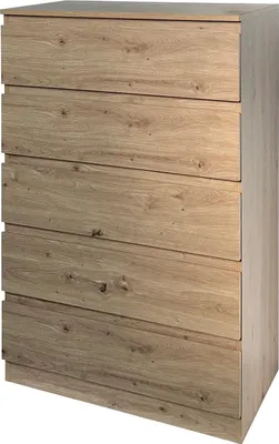 Produktbild von Kommode mit 5 grifflosen Schubladen Thekla Artisaneiche