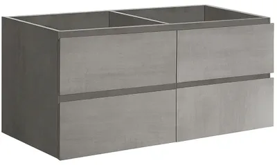 Productafbeelding van Badkamermeubel onder de wastafel Carole - betonkleurig grijs - 119x48x45 cm