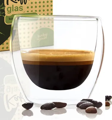 Produktbild von Kaffeeglas 100 ml Thermoglas handgemacht Borosilikatglas