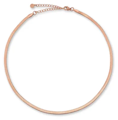 Produktbild von GD GOOD.designs Schlangenkette Rosegold - flache Rosekette ohne Anhänger I Edels