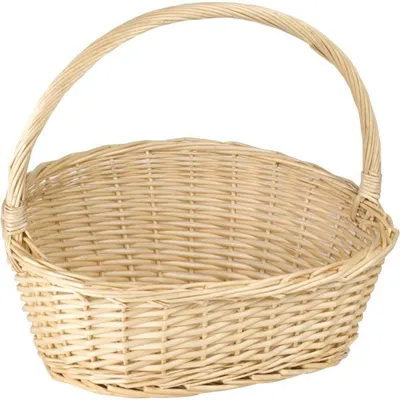 Produktbild von Korb mit Henkel, Vollweide, Höhe: 110/350 mm, Länge: 350 mm, Breite: 300 mm