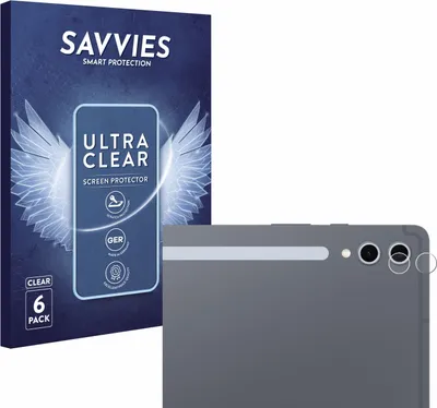 Produktbild von 6x Für Samsung Galaxy Tab S10 Ultra WiFi / 5G Schutzfolie Savvies Displayschutz Display Schutz Folie Klar Transparent