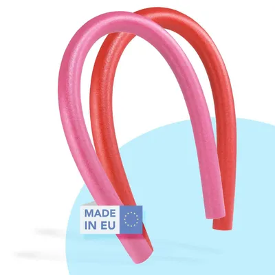 Weko Fun 2 Schwimmnudel Pink, Rot, Made in EU. Poolnudel für Wassergymnastik und Schwimmen.
