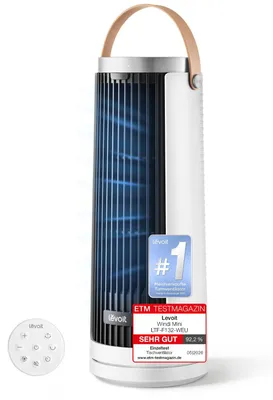 Obrázok produktu pre Levoit Windi Mini: Tichý stojanový ventilátor s DC motorom, 20 dB, ideálny do menších priestorov