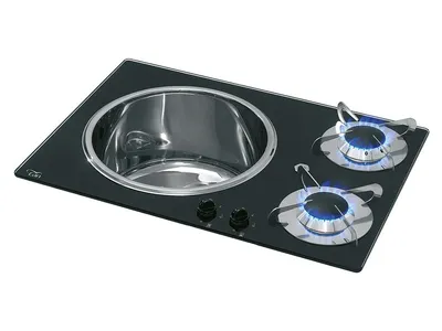 Produktbild von Kombination aus 2 Kochplatten + Spüle – Can