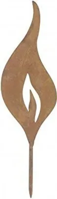 Produktbild von Edelrostoptik Flamme zum Stecken Edelrostoptik Flammen - h = 34 cm