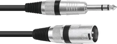 Zdjęcie produktu dla OMNITRONIC kabel adapter XLR(M)/jack stereo 2m bw