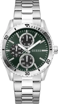 Produktbild von Guess Herren Uhr Armbanduhr VELOCITY GW1061G1 Edelstahl silber