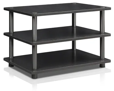Produktbild von Furinno Turn-N-Tube TV-Ständer, 3-stufiges Eck-Entertainment-Center, TV-Konsole