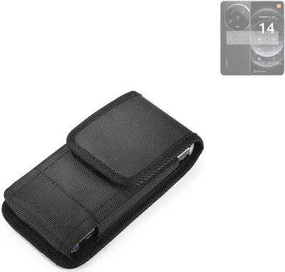 Produktbild von Holster Gürteltasche kompatibel mit Xiaomi 14 Ultra Holster Gürtel Tasche wasserabweisend Handy Hülle Schutz Hülle Outdoor schwarz K-S-Trade