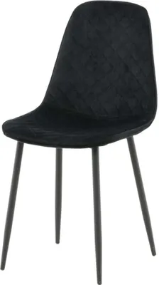 Produktbild von FURNLUX Esszimmerstuhl Polarschwarz 44cm / Hauptfarbe: Schwarz / Abmessungen: 44 x 52 x 86 cm