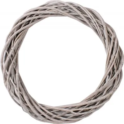 Obrázek produktu pro Věnec proutěný šedý 45 cm
