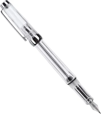 Immagine prodotto di Penna di grande capacità trasparente Business Writing Office School Supplies 0,5 mm Nibtransparent White