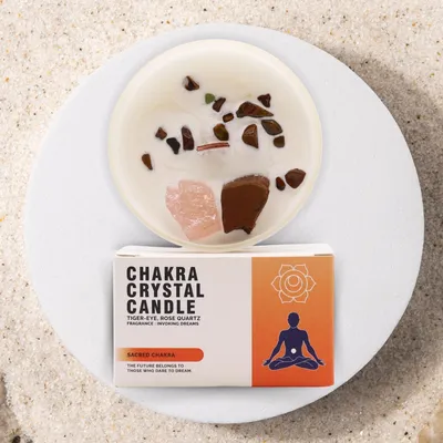 Produktbild von Chakra-Kristallkerzen – Sakralchakra
