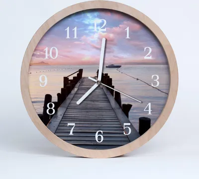 Produktbild von Holzuhr 20fi cm wanduhr - Bridge-Architektur