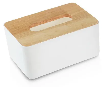 Produktbild von Schutzhülle für Kosmetiktuchboxen, rechteckige Papierhalterboxen, abnehmbarer Kosmetiktuchboxhalter für Badezimmerschrank, Ablage, Schlafzimmerkommode, Nachttisch, Schreibtisch