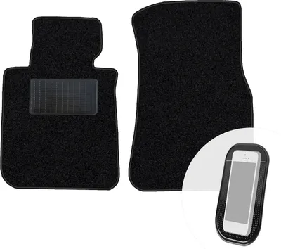 Produktbild von moto-MOLTICO Vorne Fußmatten Auto Velours Autoteppiche Schwarz Automatten Set 2-teilig passend für BMW 1er F20 ab 2011