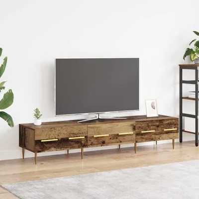 Image de Maison Exclusive - Meuble TV, dimensions 150 x 36 x 30 cm, fabriqué en bois massif recyclé