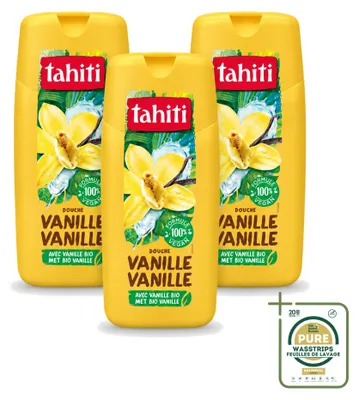Produktbild von 3 x Tahiti Douchegel Vanille - 300 ml - Vorratspackung - 3 Stücke
