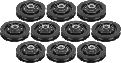 Immagine prodotto di 10 pezzi di rulli di nylon e ferro per fitness, accessori per palestra domestica, accessori per allenamento con i pesi, 90 mm