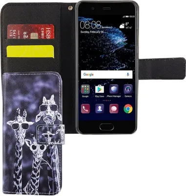 Produktbild von Handyhülle Tasche für Handy Huawei P10 3 Giraffen