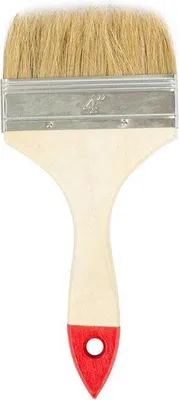 Produktbild von Flachpinsel mit Holzgriff 100 mm, Farbpinsel Malerpinsel Streichpinsel Pinsel