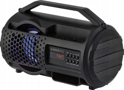 Obrázek produktu pro Přenosný Bluetooth reproduktor, 12 W, FM rádio, USB, SD, TWS, ekvalizér, LCD displej, 9 hodin výdrže, basy, černá barva