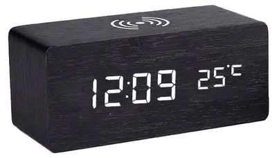 Produktbild von Kabelloser elektronischer Wecker aus Holz
