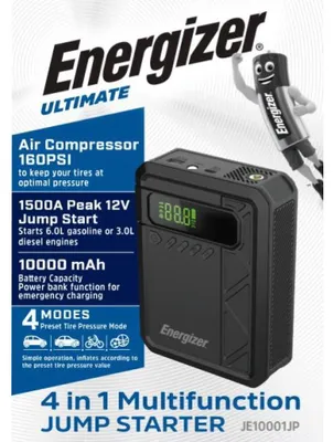 Immagine prodotto di JE10001JP Avviatore 10.000 mAh con compressore da 160 PSI, 1500 A