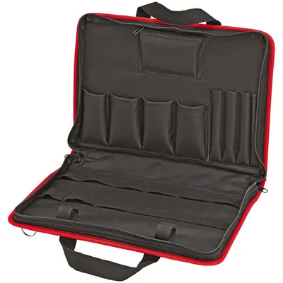 Produktbild von Knipex 00 21 11 LE, Schwarz, Rot, Polyester, 8 Taschen, 410 mm, 290 mm, 60 mm
