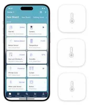 Zdjęcie produktu dla Czujnik temperatury wilgotności aqara 3 pak inteligentny smart home