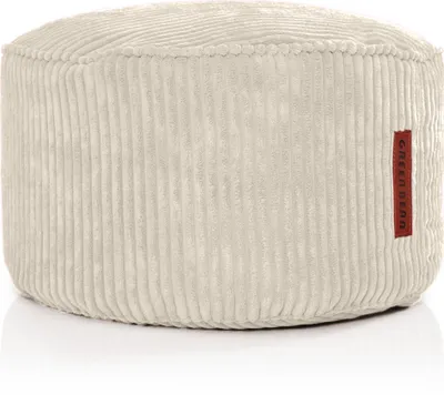 Produktbild von Green Bean® Indoor Sitzhocker Pouf 45x25cm EPS-Perlen Füllung & Cordstoff Kuschelig Weich Waschbar - Drinnen Bodenkissen Liegekissen Sitzkissen Sitzhocker Relax-Sessel Kinder Erwachsene Stoff Beige