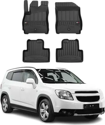 Obrázok produktu pre 2010-2018 Chevrolet Orlando podlahové rohože TPE Black 4 ks