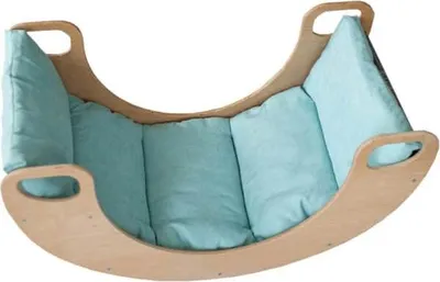 Image de Bleu Matelas 120x45x6cm Couverture pour triangle d'escalade Bascule | Rockerboard