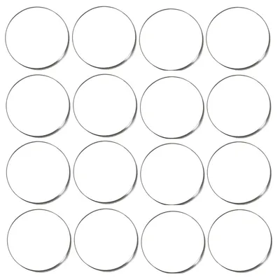 16 klare Acrylplatten, rund, 10 cm, 0,2 cm dick, für Basteln