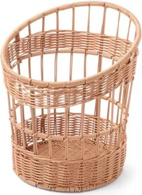 Panier à Fruits En Métal Noir Mat - Diamètre 23 Cm, Hauteur 25 Cm, Finition Poudre Résistante