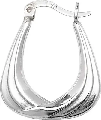 Produktbild von Wunderschöne 925 Sterling Silber Damen - Paar Creolen - 23mm*20mm; TRS22555