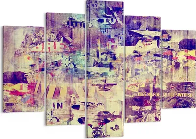 Produktbild von Bild auf Leinwand - Leinwandbild - Graffiti modern - 150x100cm - Wand Bild - Wanddeko - Wandbilder - Leinwanddruck - Bilder - Kunstdruck - Wanddekoration - Leinwand bilder - Wandkunst - EA150x100-3598