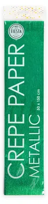 Image de Metallic Crepepapier Groen, 50x150cm