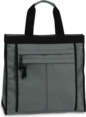 Produktbild von Einkaufstasche Shopper Tasche Umhängetasche Reißverschluss Innen- & Außenfächer - Grau