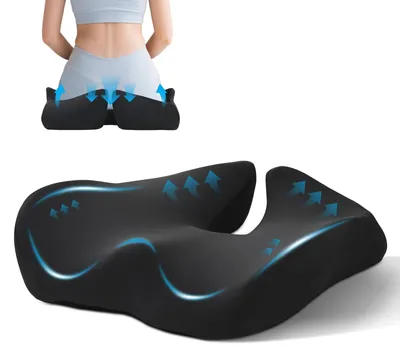 Produktbild von Omgoods – Extra großes, orthopädisches Sitzkissen mit kühlender Eisauflage