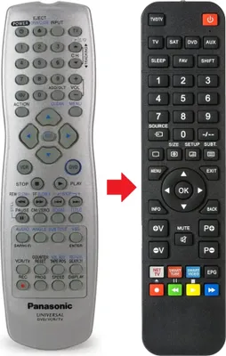 Produktbild von Fernbedienung passend für PANASONIC PVD4743S
