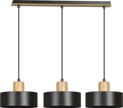 Obrázok produktu pre Luster Emibig 3xE27 60W TORIN 3 BLACK 1046/3