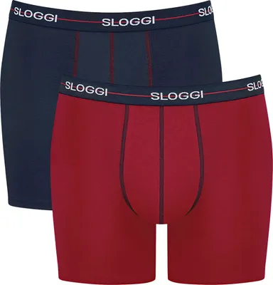 Produktbild von sloggi Herren Retro Pants 2-Pack Start - BLUE - DARK COMBINATION - Größe 6