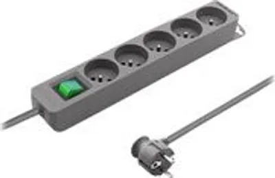 Image de QOLTEC 50289 Bloc multiprises 5 prises