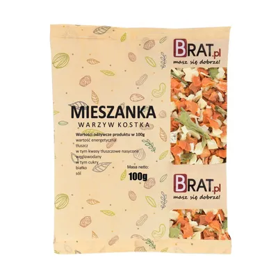 Produktbild von Gemischte Gemüsewürfel 100g