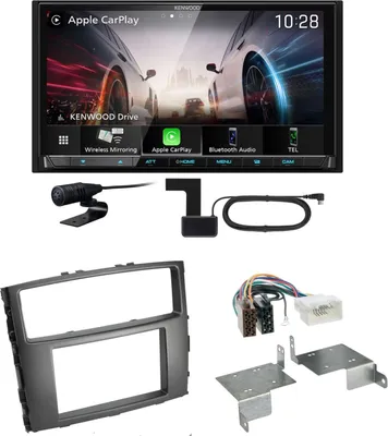 Produktbild von Kenwood DMX8021DABS CarPlay Einbauset für Mitsubishi Pajero bis 2014