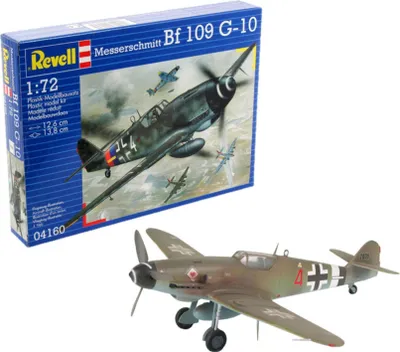 Produktbild von Revell Messerschmitt Bf 109 G-10, Starrflügelflugzeug-Modell, Montagesatz, 1:72, Messerschmitt Bf 109 G-10, Kunststoff, Second World War