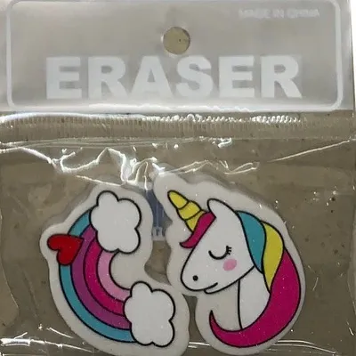 Produktbild von radiergummi Einhorn & Regenbogen rosa/weiss