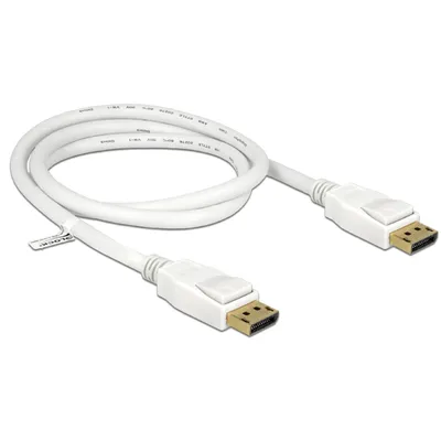 Produktbild von DELOCK Displayport Kabel DP -> DP St/St 1.00m weiß 4K